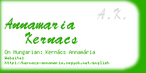 annamaria kernacs business card
